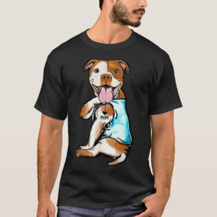 Camiseta Pitbull Eu Amo Mamãe Tatto