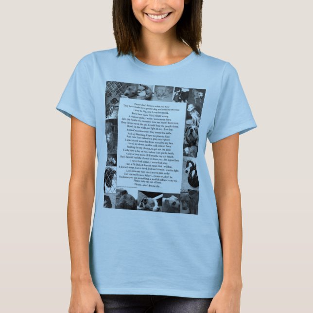 Camiseta Pitbull… Eu não quero lutar… (Frente)