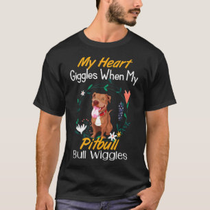 Camiseta Pitbull Faz Meu Coração Gargalhar Amantes de Cacho