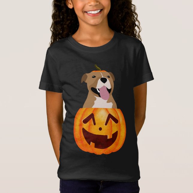 Camiseta Pitbull Halloween (Frente)