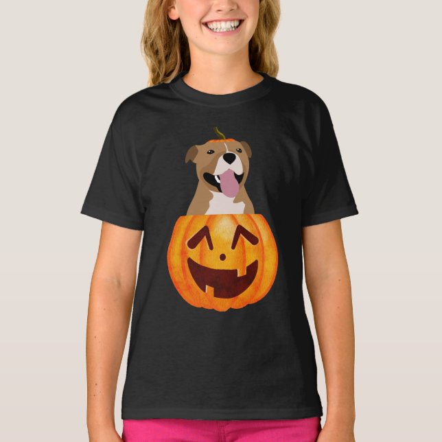 Camiseta Pitbull Halloween (Frente)