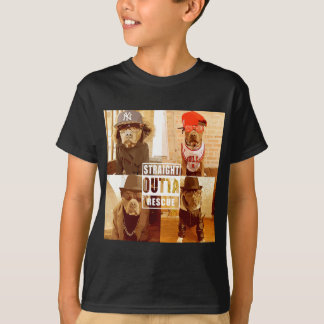 Camiseta Pitbull Love Hetero Outta Rescut Engraçado Pit Bul