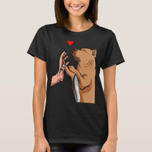 Camiseta Pitbull Love Pittie Dog Mãe Mulheres Meninas
