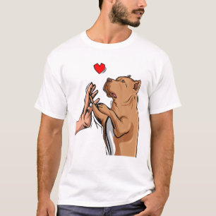 Camiseta Pitbull Love Pittie Dog Mãe Mulheres Meninas