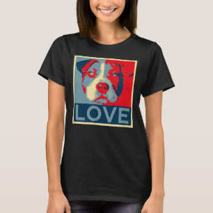 Camiseta Pitbull Love Poster Pit Bull Mãe Pai Lovers