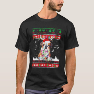 Camiseta Pitbull Luzes Xmas Papais noeis Suados Feios Pitbu