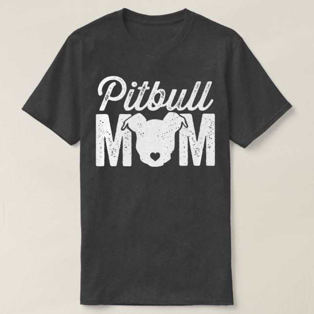 Camiseta Pitbull Mãe Branca (Frente do Design)