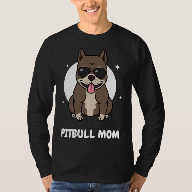 Camiseta Pitbull Mãe Clássica 344 (Frente)