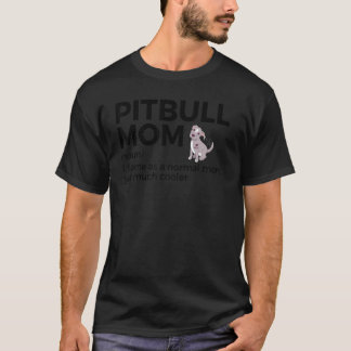 Camiseta Pitbull Mãe Definição Engraçada Cachorro Lover Mot