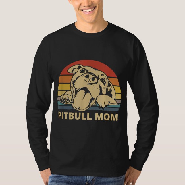 Camiseta Pitbull Mãe design para Mães Pitbull e Pibble (Frente)