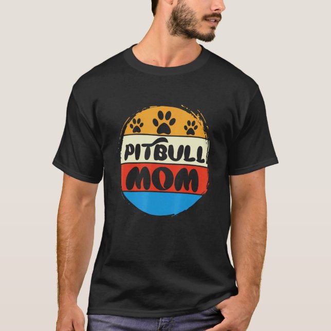 Camiseta Pitbull Mãe Legal Dono Pitbull Cute Pittie (Frente)