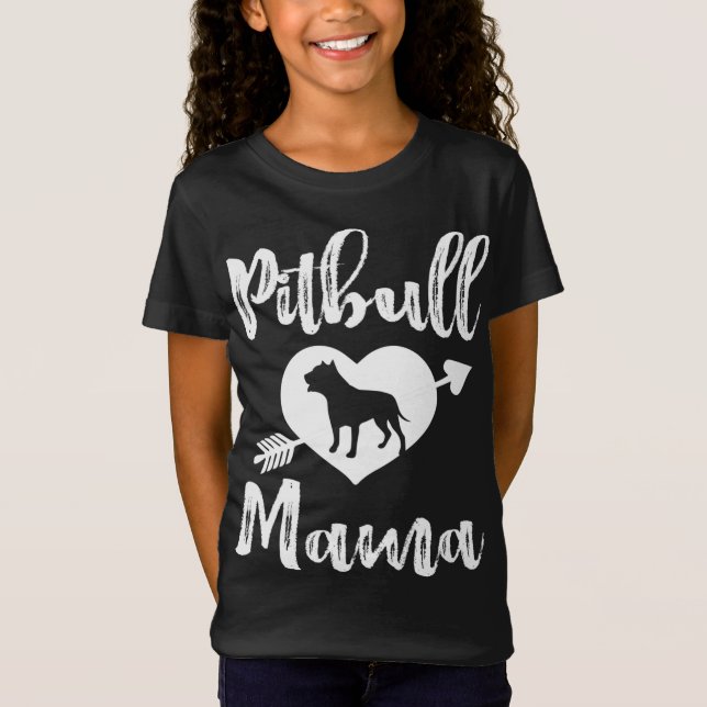 Camiseta Pitbull Mama Orud Pitbull Mãe (Frente)