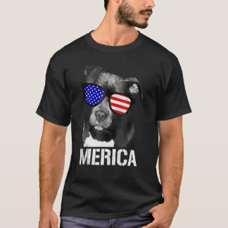 Camiseta Pitbull Merica Patriótico Pit Bull