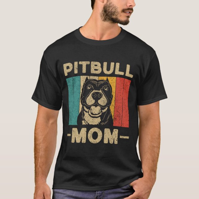 Camiseta Pitbull Mom Pitbull Owner (Frente)