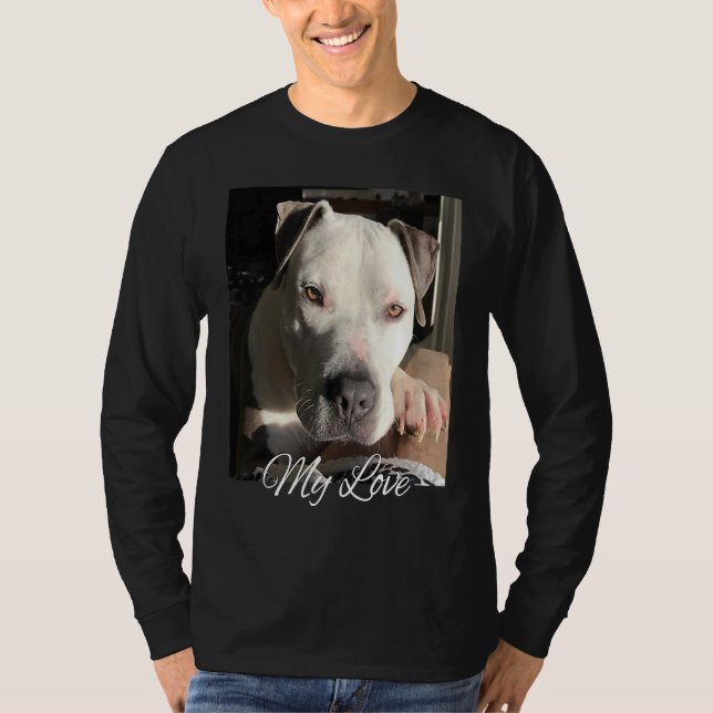 Camiseta Pitbull My Love Gorgeous Handsome Pittie (Frente)