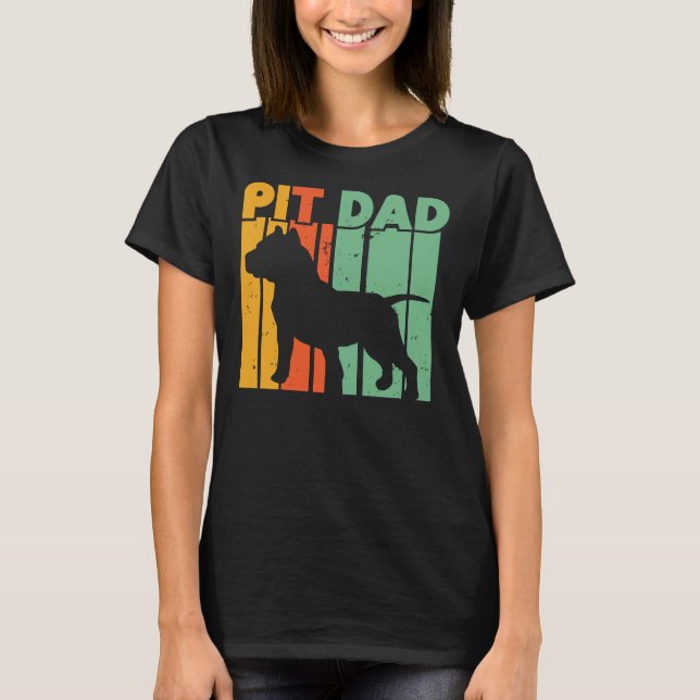 Camiseta Pitbull Pai Pitbull Pittie Pitbull Pai Pitbull Pon (Frente)