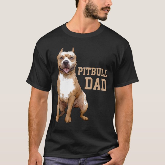 Camiseta Pitbull Pai Pittie Dog Bully Pit Bull Papais (Frente)