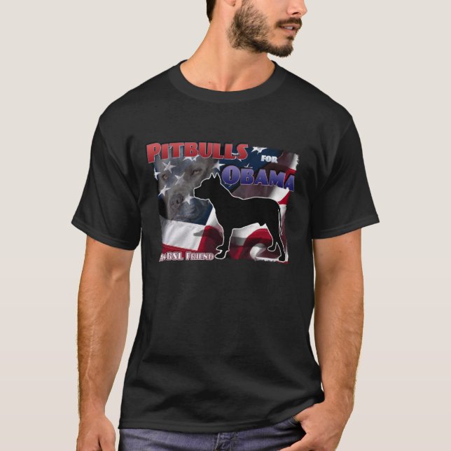 Camiseta Pitbull para Obama, Anti-BSL amigo (Frente)