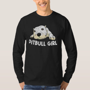 Camiseta Pitbull Para Raparigas Crianças De Cães De Pet Can