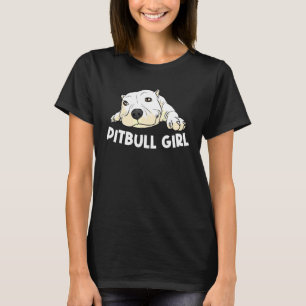 Camiseta Pitbull Para Raparigas Crianças De Cães De Pet Can