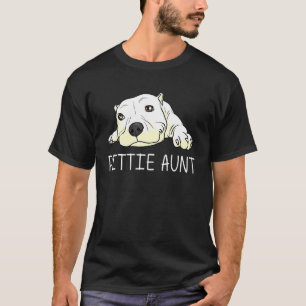 Camiseta Pitbull Para Tia Mulheres Cão Cachorro Animal