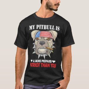 Camiseta Pitbull Patriota Cão Pitbull Patriota América
