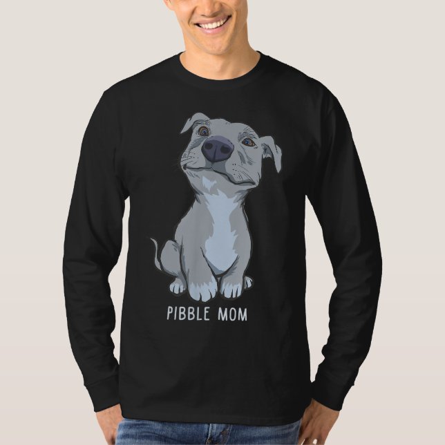 Camiseta Pitbull Pibble Mãe Gift (Frente)