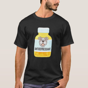 Camiseta Pitbull Pittie Antidepressivo Pai Cão Fofo