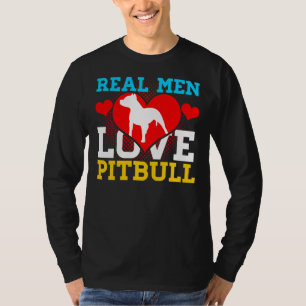 Camiseta Pitbull Real Men Love Pitbull