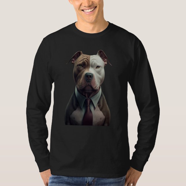 Camiseta Pitbull Surrealism Style of Pitbull (Frente)
