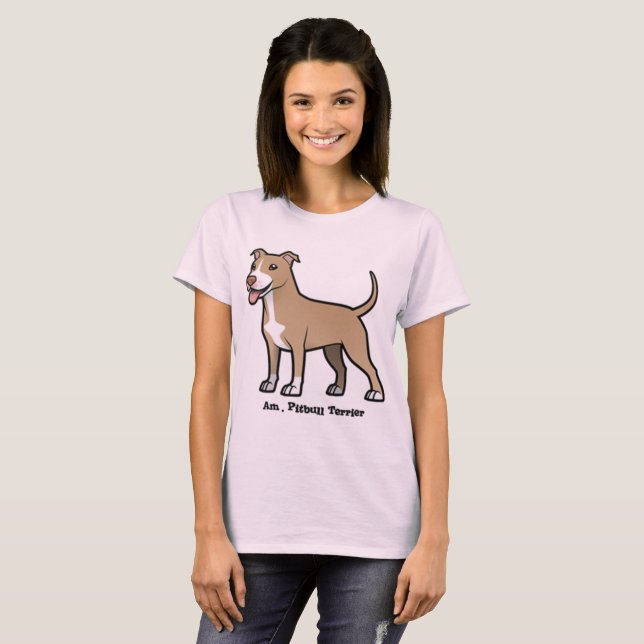 Camiseta Pitbull Terrier americano (Frente Completa)