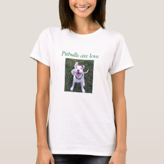 Camiseta Pitbulls é t-shirt do amor