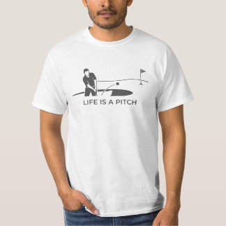 Camiseta Pitch Life, Presente de Humor Golfe B Itc