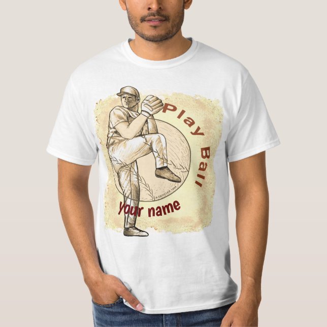 Camiseta Pitcher Play Baseball (Frente)