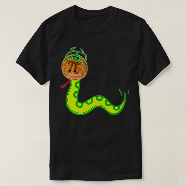 Camiseta PITHON Pi Day Python Pie Math Cobra Wild Animal Na (Frente do Design)