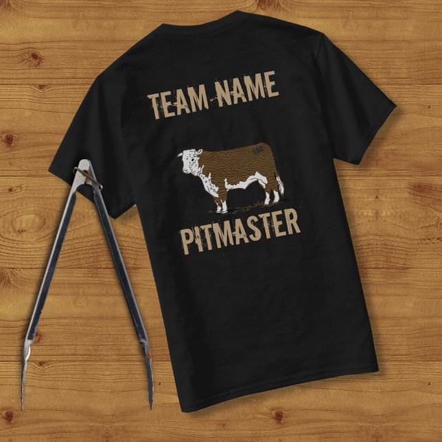 Camiseta Pitmaster da Equipe Personalizada de CHURRASCO Bul (Criador carregado)