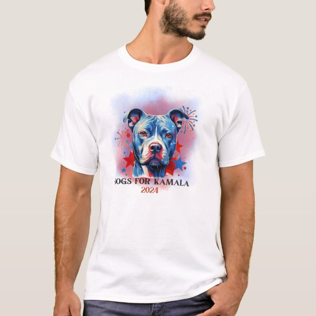 CAMISETA PITT BULL DOGS PARA KAMALA HARRIS WALZ 2024 (Frente)