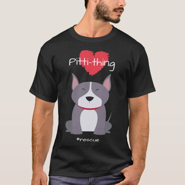 Camiseta Pitti Thing Adorava Touro Misturando Cachorro de E (Frente)
