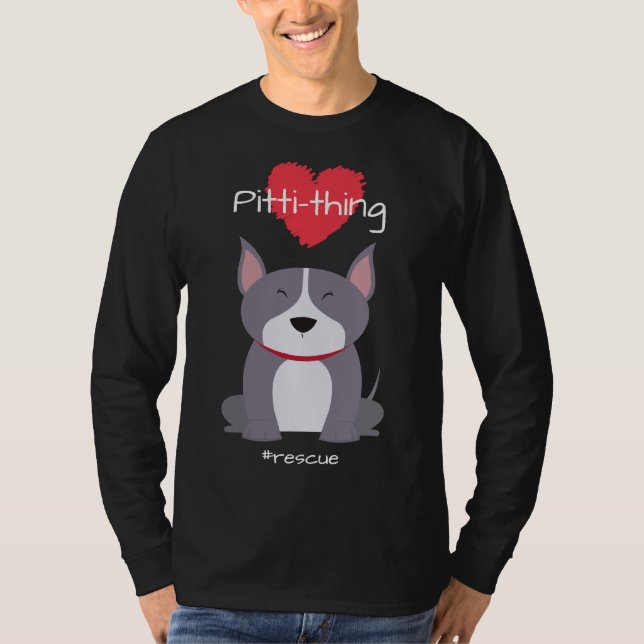 Camiseta Pitti Thing Adorava Touro Misturando Cachorro de E (Frente)