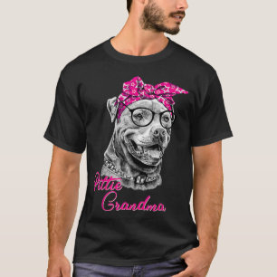 Camiseta Pittie Grandma  Cute Funny American Pitbull Dog Mo