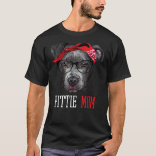 Camiseta Pittie Mamãe Pitbull Cachorro Amantes Dias de as m