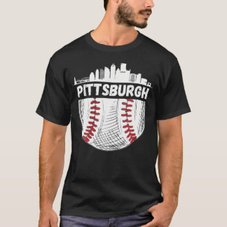 Camiseta Pittsburgh Baseball Skyline Pittsburgh Baseball