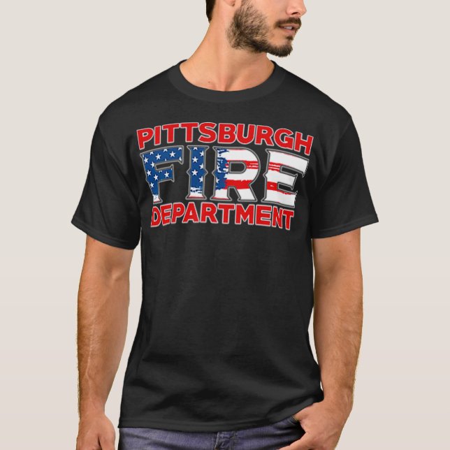 Camiseta Pittsburgh Fire Rescue Department Pensilvânia (Frente)