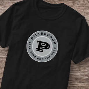 Camiseta Pittsburgh Ital Yinz Black Yinzer T-Shirt Dourado