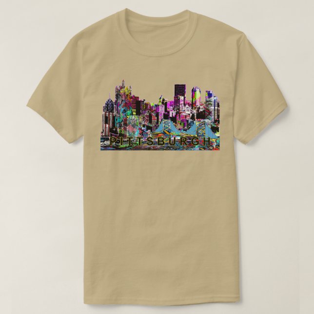 Camiseta Pittsburgh no grafite (Frente do Design)