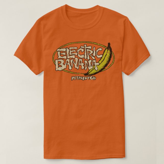 Camiseta Pittsburgh O Banana Elétrica 1977 (Frente do Design)