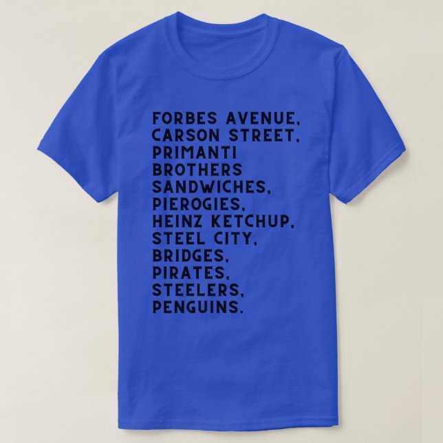 Camiseta Pittsburgh Orud (Frente do Design)