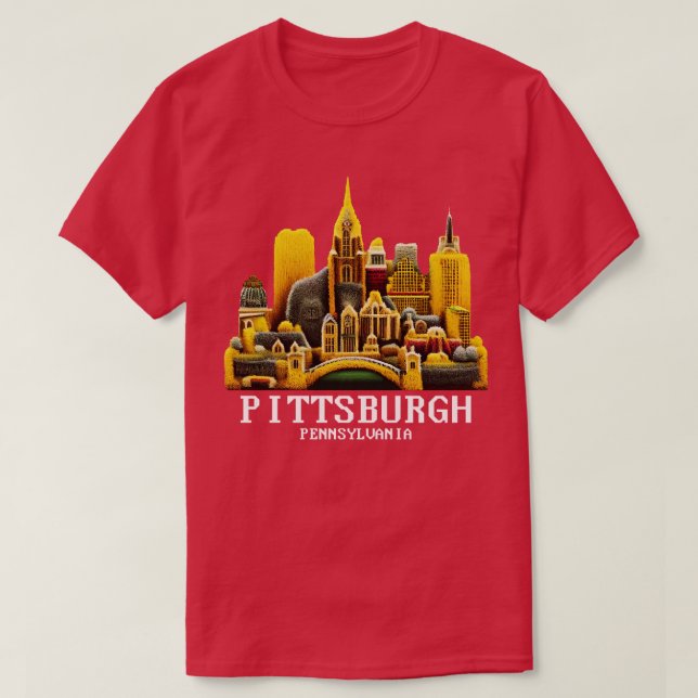 Camiseta Pittsburgh Pensilvânia (Frente do Design)
