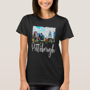 Camiseta Pittsburgh Pensilvânia Terra Natal Cidade Natal He