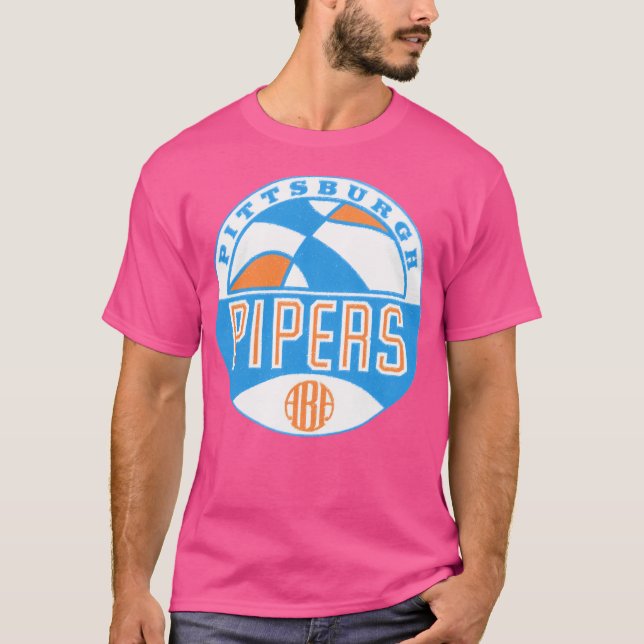 Camiseta Pittsburgh Pipers Vintage (Frente)
